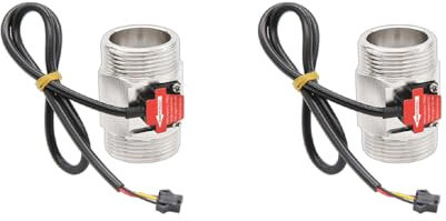 3,2 cm Edelstahl-Effekt Flüssigkeits-Wasserzähler Durchflussmesser 5-24 V DC