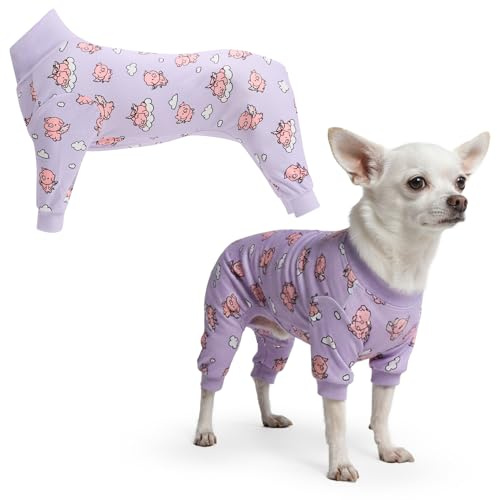 Spark Paws Hundepyjama, Onesie Erholungsanzug nach Operation | Ultraweich und 4-Wege-Stretch, für Kleine, Mittlere und Große Hunde