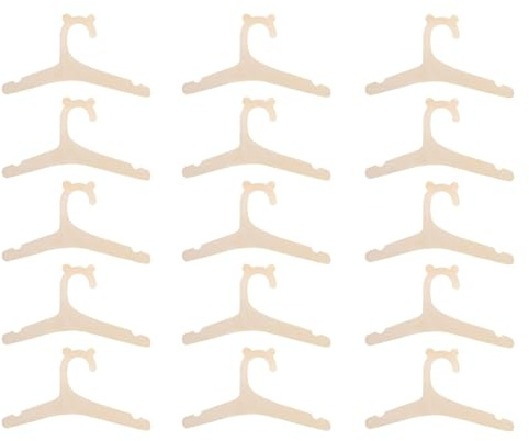 15 grucce in legno antiscivolo per bambini e bambine. Ideale per abbigliamento per bambini. Ideale per i neonati.