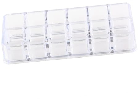 PLAFOPE Organizador de Cosméticos Acrílico Transparente con Compartimentos para Lápices Labiales Soporte Práctico y Compacto para Maquillaje para Profesional y Doméstico