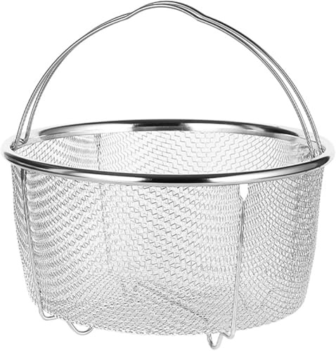 Stainless Steel Steamer Basket Insert for Pots, Multi-Purpose Draining Basket Mesh Strainer, for Kitchen Cooking Steaming Frying Basket 20CM