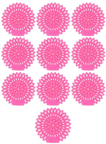 Haofy 10Pcs Scented Urinal Screens Deodorizer Powerful Splash Proof Mat for Toilet,Odor Removal EVA (#3)