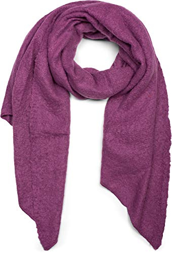 styleBREAKER Damen Webschal Asymmetrisch Viskose Unifarben | Halstuch für kalte Herbst- und Winter-Tage, 100 % Naturfaser, vielseitig als große wärmende Schulter-Stola drapierbar.
