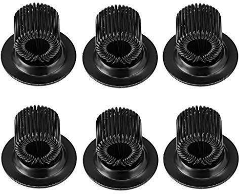 BSTSEY 6 Pcs Self Adhesive Stainless Steel Pen Holder Clips - Adjustable Spring Loop, Fit Any Size Pens Markers for Home Office Whiteboard