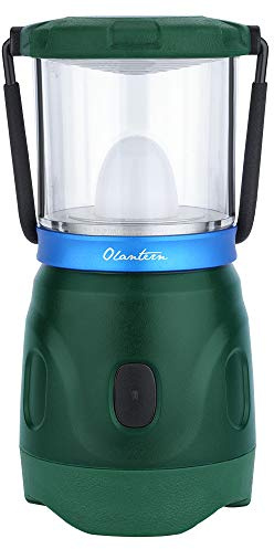 OLIGHT Olantern Light Rechargeable NW LED 360 Degree Camping Lantern with Single Rechargeable Battery,360 Lumen Lamp for Home,Emergencies,Camping,Fishing and Party(Moss Green)