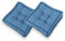 TECNOCUCI Cuscino da Pavimento - Set da 2 - Realizzati in Italia - Colore Avio - Misure: 40x40x12