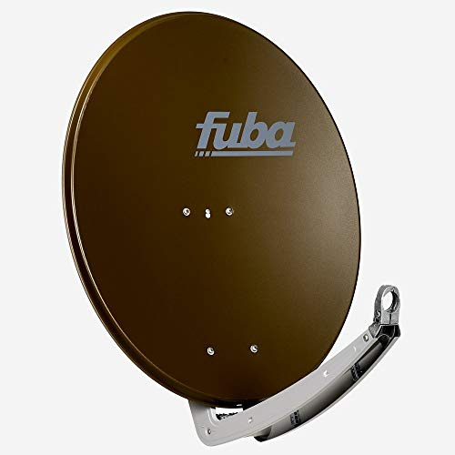 Fuba DAA 780 B Aluminium Satellitenschüssel 80cm braun - (Testergebnis: ausgezeichnet)* - Sat-Antenne/Sat-Spiegel mit Doppeltragarm, Alu Druckguss LNB-Halterung, rostfrei, Schlechtwetterreserve