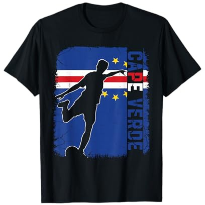 Cape Verde Soccer Team Cape Verde Flag Jersey Football T-Shirt