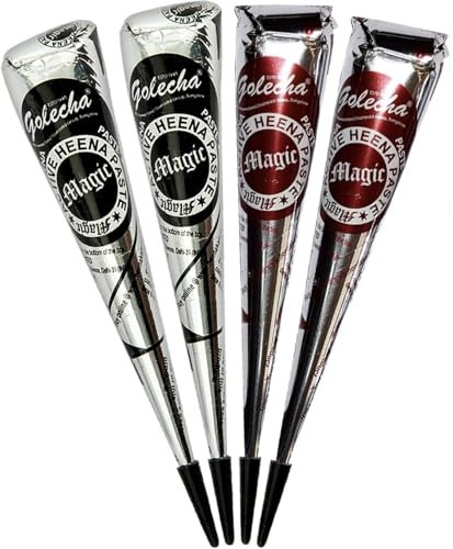 Golecha Deezee 4 x 25 g, Marron & Black, No PPD, No Ammony