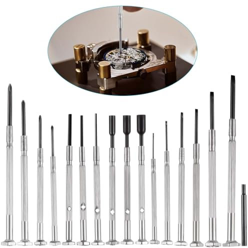 HonGien 16 Pcs Mini Screwdriver Set Precision Repair Screwdriver Repair for Laptop Switch PS4 Xbox MacBook iPhone Ring Doorbell Watch Glasses Portable Small & Compact Screw Driver Repai