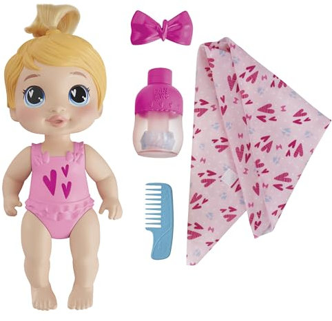 Baby Alive Shampoo Snuggle Harper Hugs Blonde Hair 11 Inch Water Baby Doll Playset, Toys for 3 Year Old Girls & Boys & Up