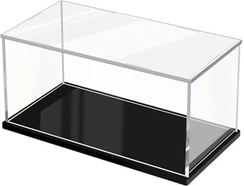 JUJOMAT Schaukasten Acryl Staubdichte Klare Display Box Selbstmontierbare Acryl Vitrine für Action Figuren Sammlerstücke Modellautos 30*15*15cm