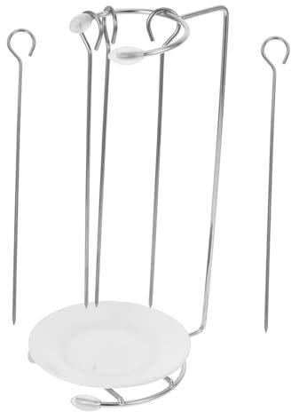 KITANDOVE 1satz Edelstahl Grillspieß Halterung Robustes Bbq Rack Für Kebabs Und Grillspieße Leicht Und Tragbar Für Outdoor-aktivitäten Praktisches Grillzubehör Für Und Gemüse