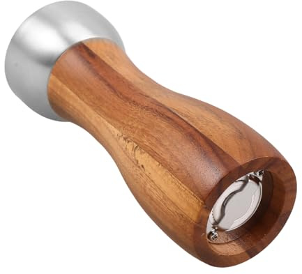 LIFKOME Salz-und Pfeffermühle Aus Holz Mit Keramikkern Für Präzises Mahlen Elegantes Holz-finish Robuster Kopf Aus Edelstahl Für Langlebigkeit Manuelle Einstellung
