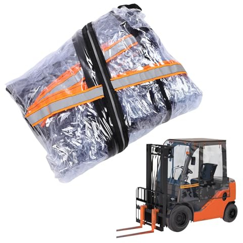 Fabater Copertura del Carrello Elevatore, Tutto il Tempo per Tutta la Stagione Usa la Copertura del Carrello Elevatore Universale Eva Clear, Copertura per Pioggia del Carrello