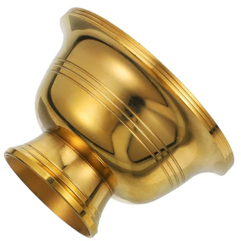 TOPPERFUN Tazza da Rame Coppa Decorativa per Offerte Bicchiere Sacrificale Resistente e Leggero Design Retro per Uso e Cerimonie Religiose