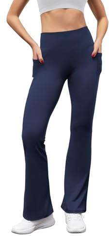 SEAYIJIA Women Trousers Flared Leggings Bootcut Yoga Pants Strech Sports Pants Casual Bussiness Work Trousers with Pockets