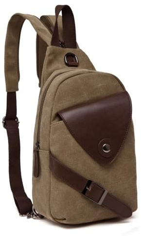Lässige Brusttaschen Doppelzweck-Brusttasche, Umhängetasche, Canvas, Herren-Sport-Freizeittasche(Color 1)