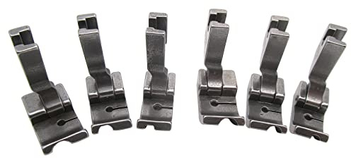 CKPSMS Marke: #KP-PF6 6PIPING FEET Fuß-Set, kompatibel mit/Ersatz für Brother Marke B745 B755 B757 B758 B767 Juki Marke DDL-555 DDL-5550 DDL-5600 DDL-8300 Pfaff Brand Hobby Grand Quilter HGQ