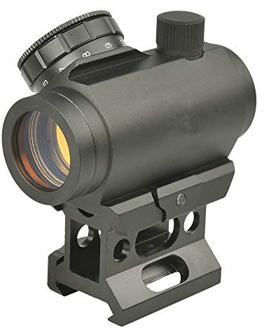 Minidiva 4 MOA Red Dot Sight 1x25mm Rifle Scope with High Rail 20mm Weaver Mount