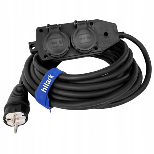 Hilark Cable Tech Rallonge en Caoutchouc H05RR-F Ow 3x2,5 50m RÉPARTITEUR