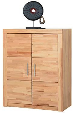 Office Four Aktenschrank klein, Material Teilmassiv, Kernbuche teilmassiv