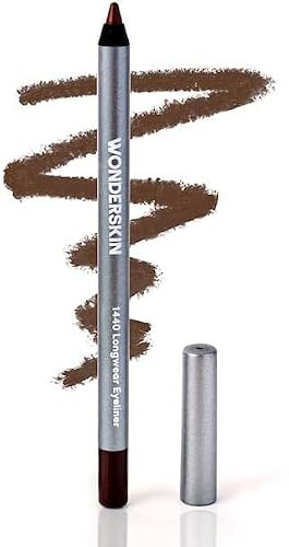 Wonderskin Eyeliner Pencil, 1440 Longwear Brown Eyeliner Pencil - Waterproof, Sharpenable & Smudge Proof (Brown Sugar)