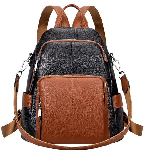 ALTOSY Anti-Diebstahl Rucksack Damen Leder Tasche Schultertasche | Elegant Handtasche 3-in-1 Trageweise, Passt für 11-Zoll-ipad, Große Kapazität, Für Alltag, Reise, Freizeit, S81