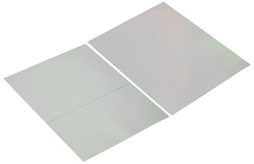 PATIKIL 2 Packung 10.5 Polarisierte Folie Blätter Kleber 21.7x16.5cm 0/90° | Polarisator Linearer Polfilter, Für Bildschirm Fotografie Beleuchtung