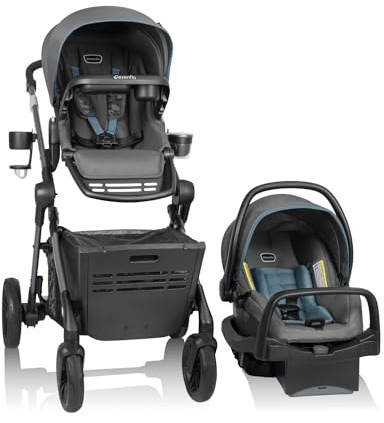 Evenflo Pivot Troop Child and Pet Modular Travel System (Bluestone Gray)