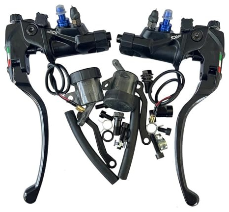 Frein d'embrayage Levier Pompe d'embrayage De Frein De Moto À Montage Radial 19rcs Maître-Cylindre en Aluminium Forgé, Embrayage De Perche Leviers Frein à Main (Color : 1 Pair Pump B LOGOB)