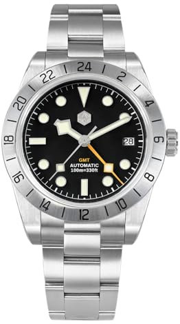 San Martin SN0054 39 mm BB GMT buntes Zifferblatt klassische Luxusuhr für Herren, Business-Uhr, automatisch, mechanisch, wasserdicht, V 5, Klassisch