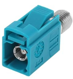 The Lord of the Tools Interserieller Adapter Fakra Z Buchse auf SMA-Buchse, Universal, kompatibel mit multifunktionalen GPS-Antennen, 4G/5G, Cellular, Aqua Blue