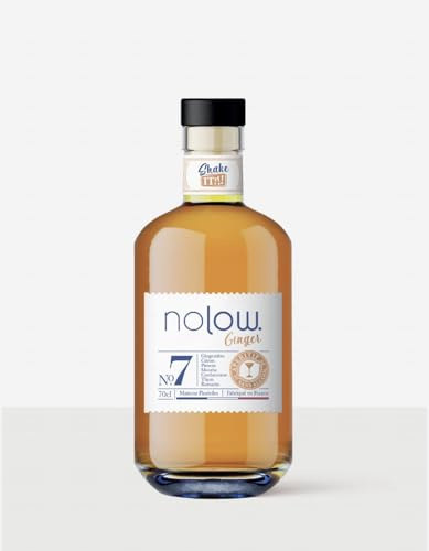 Nolow Spirit Free- Ginger N°7- Boisson sans alcool à base de Gingembre, citron, Piment, Menthe, Cardamone Thym & Romarin-700 ml-Made in France