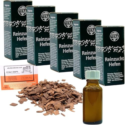 5 x Levaduras Líquidas VINA Cold-fermenting 19 ml – Para Vinos Frescos y Delicados Fermentados en Frío