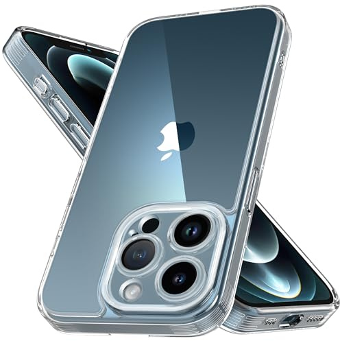 Mootobo für iPhone 12 Pro Hülle 6,1 Zoll, Militär-Schutz 360° Rundumschutz mattierte durchscheinende Rückseite, Anti-Fingerabdruck Schlanke stoßfeste Handyhülle für iPhone 12 Pro – Klar