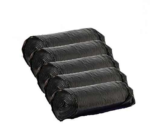Bin Bags,Pedal Bin Liners,Bin Bags Small Plastic Bin Liners Clear Garbage Bags Wastebasket Toilet Pedal Bin Liners Wastebasket Bags Small Garbage Bags For Office Kitchen Bedroom Waste (01-Black)
