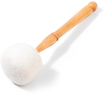 Drum Mallet Wool Felted Drum Stick - 9 Inches Wool Mallet for Gongs & Large Singing Bowls by Himalayan Bazaar