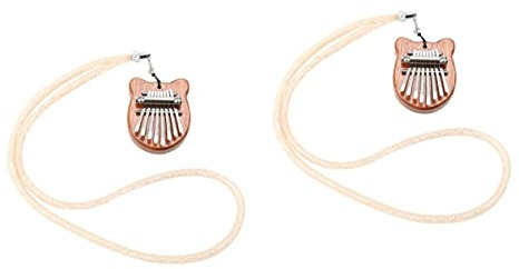 VICASKY 2stücke Mini Kalimba Daumenklavier Aus Tragbares Fingerpiano Für Musikliebhaber Für Anfänger Und Profis Geeignet Für Schule Camping Und Entspannung