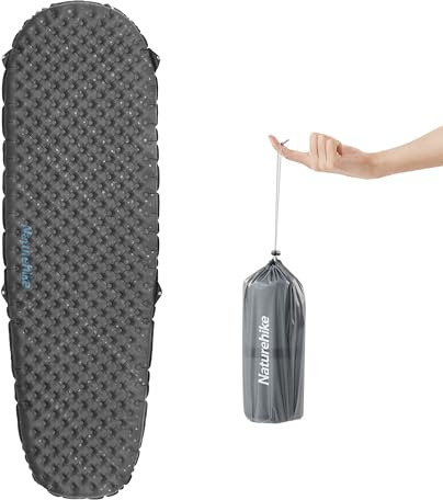 Naturehike Esterilla de camping de valor 3,5 R para 4 estaciones, ultraligera, autoinflable, colchoneta de aire, duradera con bolsa inflable