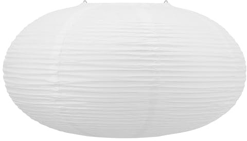 White Oval Paper Lanterns-16.54 Large Hanging Paper Lantern Lamp, Chinese/Japanese Paper Pendant Lampshade for Party Decoration, Wedding, Home Decor Ceiling Lampshade(1 Pack)