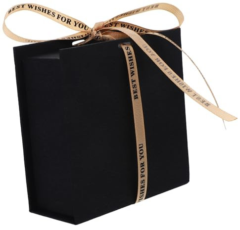 KOMBIUDA Magnetische Geschenkbox Mit Deckel Faltbare Pappe Kasten Für Kleine Schwarze Tragbare Verpackungskuverte