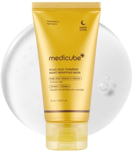 medicube Maschera peel-off con acido kojico e curcuma, illumina e difende dallo stress della pelle, per una carnagione chiara e luminosa, cura della pelle coreana, 70 ml