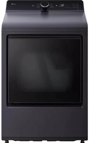 LG 7.3 cu. ft. Vented Smart Electric Dryer in Matte Black with EasyLoad Door, TurboSteam and Sensor Dry Technology