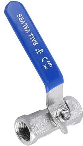 Vanne Fermée Haute Performance en Vanne à Billes en Acier Inoxydable pour Femelle, 6 Tailles (1/4 (2 points))