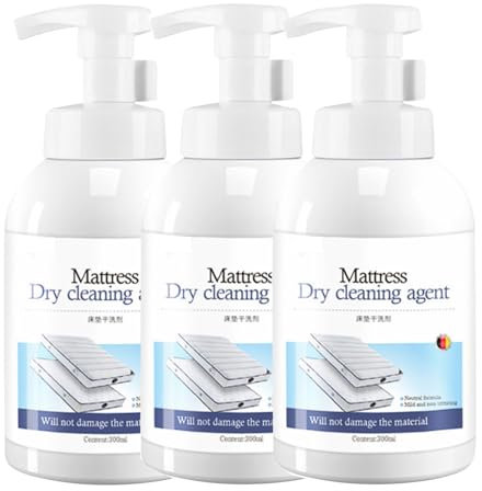 Wash-Free Cleaner Spray, Matratzenreiniger und Bettwaren Fleckenentferner, Stoff-Sofa-Reiniger, Leistungsstarker Matratzen-Gelbreiniger, Verunreinigung Prozessor Spray 300ml (3)