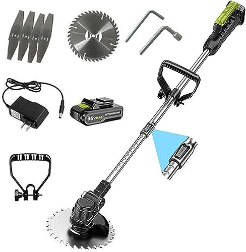 Push Along Lawn Mower Manual Mower Lawn Mower 58TV Lithium Ion Cordless Weed and Brush Cutter Kit Trimmer