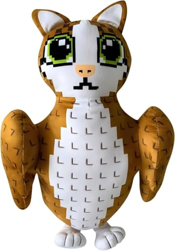 AVZYARDY Peluche Pink Meowl Brainrot en Forme de cœur — Coussin Douillet de Soutien émotionnel, Adorable Jouet en Peluche Kawaii, Cadeau Mignon pour Enfants, Adultes, Fans, décoration Chambre, canapé