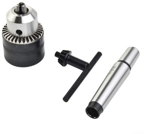 Herramienta de portabrocas para mini contrapunto de torno de metal con eje MT2 para cono Morse, compatible con modelos de torno de 7 x 10, llave