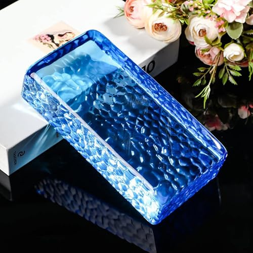 Mattoni in vetro fantasia, 20 x 10 x 5 cm, solidi blocchi rettangolari trasparenti per partizioni, decorazioni da parete, tavoli fai da te, bar, hotel, accessori per la casa